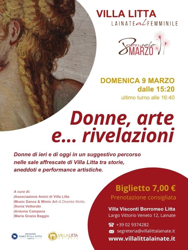 DONNE, ARTE E...RIVELAZIONI Rassegna Lainate al Femminile