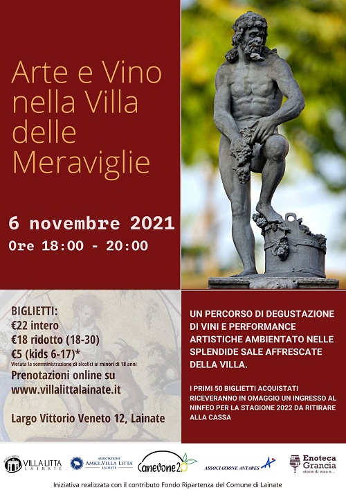 ARTE E VINO NELLA VILLA DELLE MERAVIGLIE