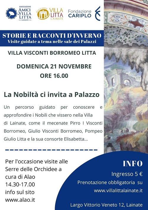 VISITE INVERNALI AI PALAZZI - STORIE E RACCONTI D'INVERNO